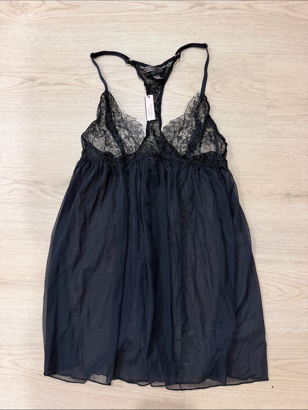 New Victoria Secret Small black Lace & Chiffon Nightie - Women's Intimate Sleep